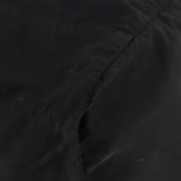 PRADA Boston Bag Nylon 2way Black Silver Auth 154610