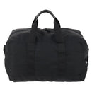 PRADA Boston Bag Nylon 2way Black Silver Auth 154610-2