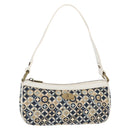 CELINE Accessory Pouch Canvas Navy Auth 154611-1