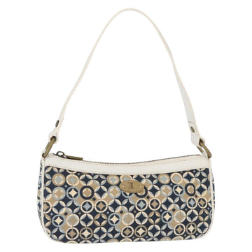 CELINE Accessory Pouch Canvas Navy Auth 154611