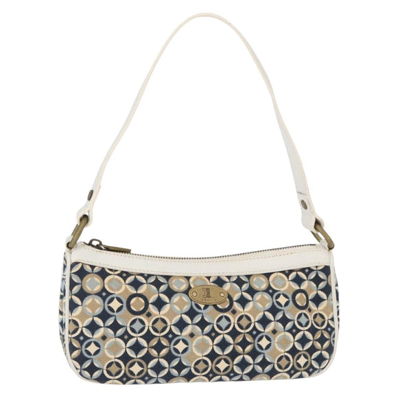 CELINE Accessory Pouch Canvas Navy Auth 154611