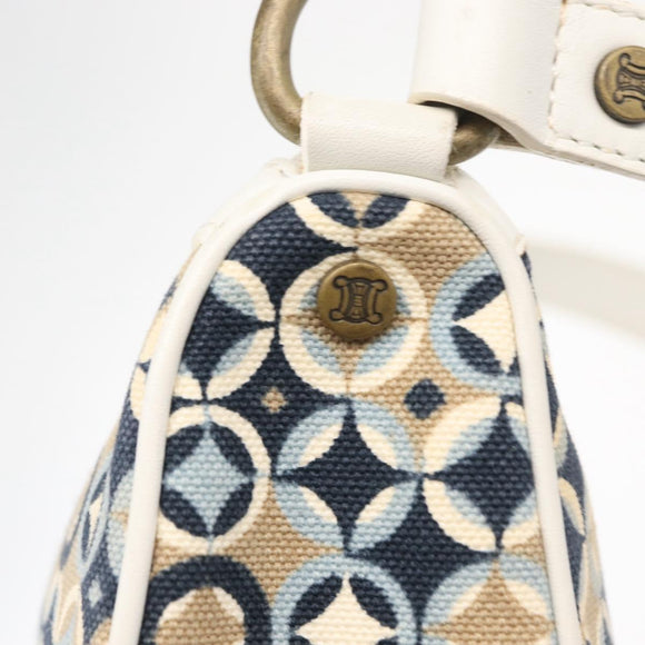 CELINE Accessory Pouch Canvas Navy Auth 154611