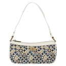 CELINE Accessory Pouch Canvas Navy Auth 154611-2