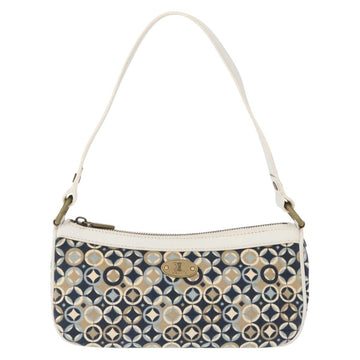 CELINE Accessory Pouch Canvas Navy Auth 154611 - 0