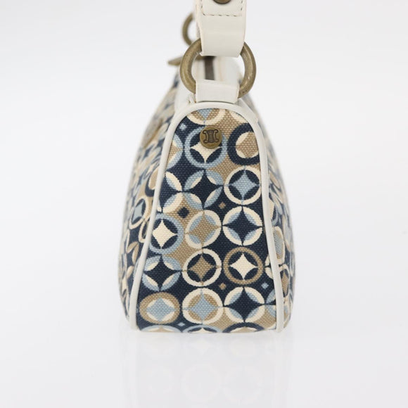 CELINE Accessory Pouch Canvas Navy Auth 154611