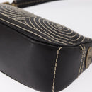 CELINE Accessory Pouch Canvas Brown Auth 154612V-13