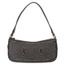 CELINE Accessory Pouch Canvas Brown Auth 154612V-2