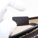 CELINE Accessory Pouch Canvas Brown Auth 154612V-21