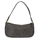 CELINE Accessory Pouch Canvas Brown Auth 154612V-3