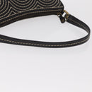 CELINE Accessory Pouch Canvas Brown Auth 154612V-7