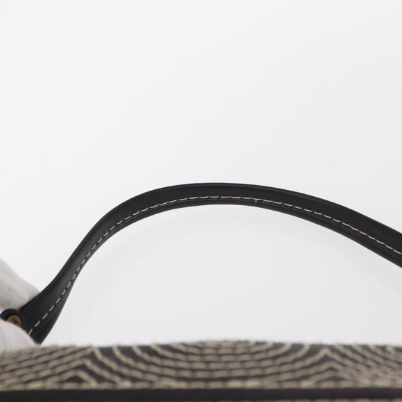 CELINE Accessory Pouch Canvas Brown Auth 154612V