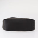 CELINE Accessory Pouch Canvas Brown Auth 154612V-9