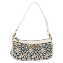 CELINE Accessory Pouch Canvas Navy Auth 154613-1