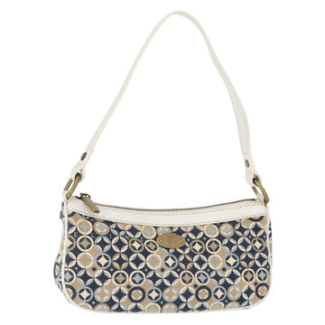 CELINE Accessory Pouch Canvas Navy Auth 154613