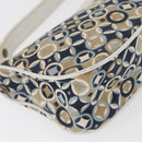 CELINE Accessory Pouch Canvas Navy Auth 154613-8