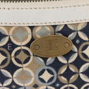 CELINE Accessory Pouch Canvas Navy Auth 154613-18