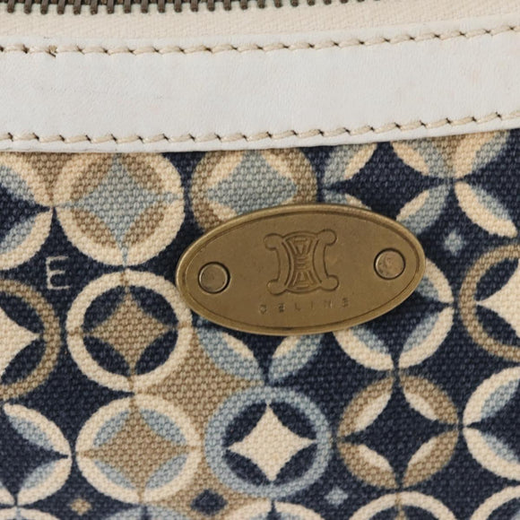 CELINE Accessory Pouch Canvas Navy Auth 154613