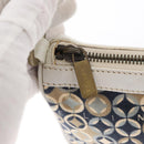 CELINE Accessory Pouch Canvas Navy Auth 154613-19