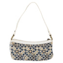 CELINE Accessory Pouch Canvas Navy Auth 154613-2