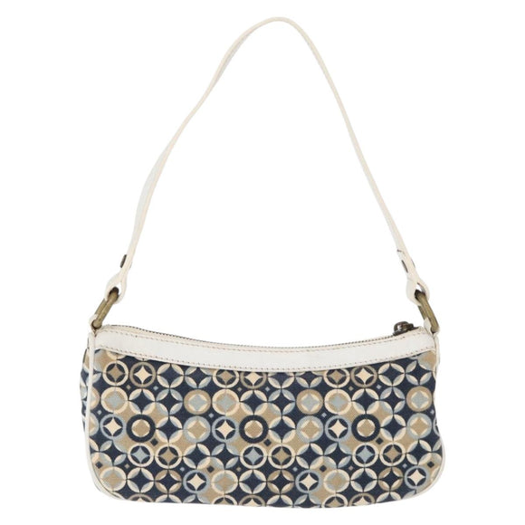 CELINE Accessory Pouch Canvas Navy Auth 154613