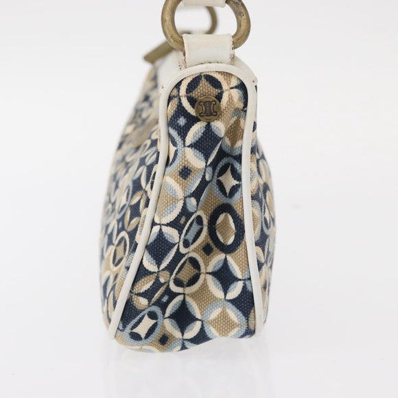 CELINE Accessory Pouch Canvas Navy Auth 154613