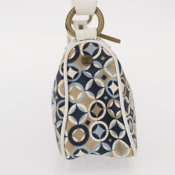 CELINE Accessory Pouch Canvas Navy Auth 154613