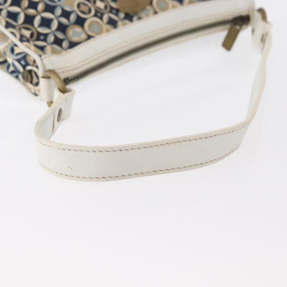 CELINE Accessory Pouch Canvas Navy Auth 154613