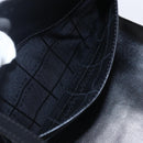 CELINE Macadam Canvas Shoulder Bag PVC Leather Black Gold Auth 154614-18