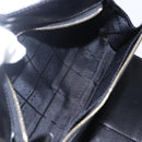 CELINE Macadam Canvas Shoulder Bag PVC Leather Black Gold Auth 154614-19