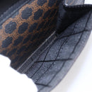 CELINE Macadam Canvas Shoulder Bag PVC Leather Black Gold Auth 154614-23