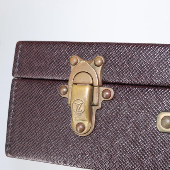 LOUIS VUITTON Taiga Briefcase Acajou LV Auth 154617