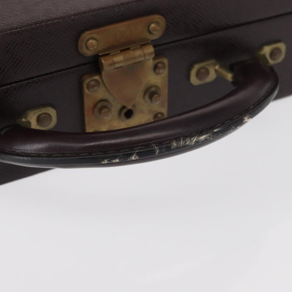 LOUIS VUITTON Taiga Briefcase Acajou LV Auth 154617
