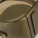 PRADA Hand Bag Canvas Beige Gold Auth 154622-15