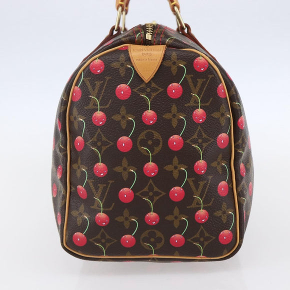 LOUIS VUITTON Monogram Cherry Speedy 25 Hand Bag M41528 LV Auth 154626SAV