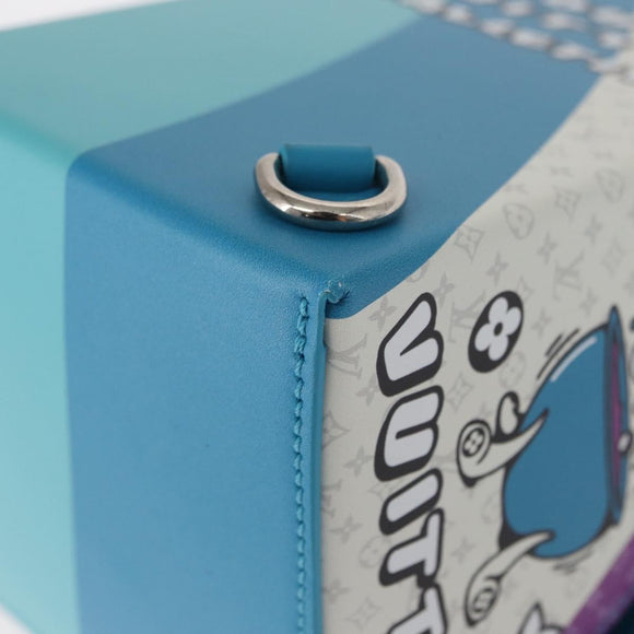 LOUIS VUITTON Monogram Sandwich Box Hand Bag Blue M82029 LV Auth 154627SM