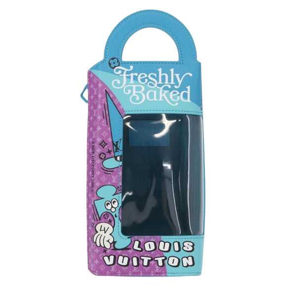 LOUIS VUITTON Monogram Sandwich Box Hand Bag Blue M82029 LV Auth 154627SM