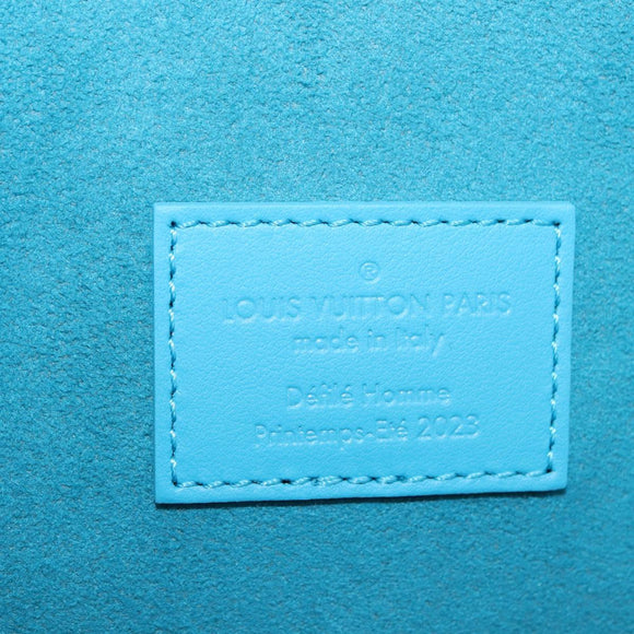 LOUIS VUITTON Monogram Sandwich Box Hand Bag Blue M82029 LV Auth 154627SM