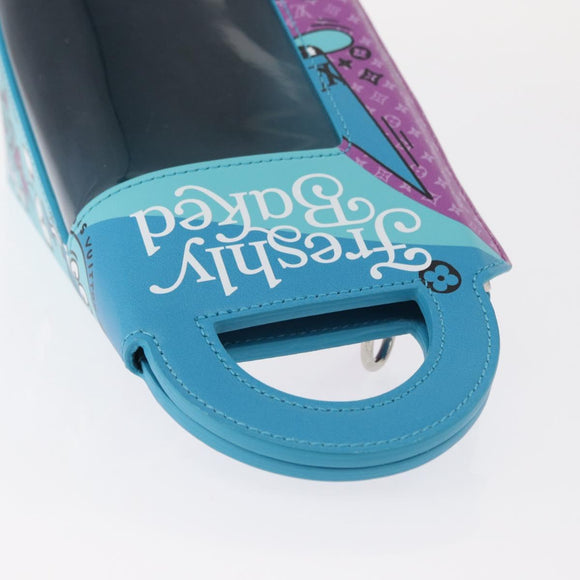 LOUIS VUITTON Monogram Sandwich Box Hand Bag Blue M82029 LV Auth 154627SM