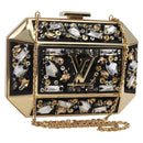 LOUIS VUITTON Beads Minodiere Shoulder Bag metal Gold LV Auth 154628SM-1