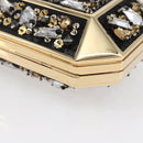 LOUIS VUITTON Beads Minodiere Shoulder Bag metal Gold LV Auth 154628SM-8