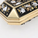 LOUIS VUITTON Beads Minodiere Shoulder Bag metal Gold LV Auth 154628SM-17