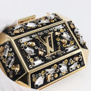 LOUIS VUITTON Beads Minodiere Shoulder Bag metal Gold LV Auth 154628SM-19