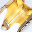 LOUIS VUITTON Beads Minodiere Shoulder Bag metal Gold LV Auth 154628SM-10