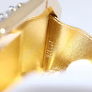 LOUIS VUITTON Beads Minodiere Shoulder Bag metal Gold LV Auth 154628SM-11