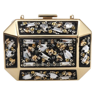 LOUIS VUITTON Beads Minodiere Shoulder Bag metal Gold LV Auth 154628SM - 0