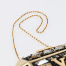 LOUIS VUITTON Beads Minodiere Shoulder Bag metal Gold LV Auth 154628SM-14