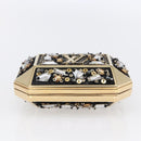 LOUIS VUITTON Beads Minodiere Shoulder Bag metal Gold LV Auth 154628SM-5