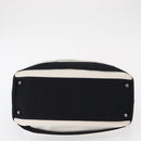 CHANEL 2.55 Chain Shoulder Bag Nylon Black Silver CC Auth 154629-6