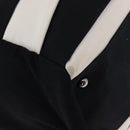 CHANEL 2.55 Chain Shoulder Bag Nylon Black Silver CC Auth 154629-9