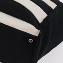 CHANEL 2.55 Chain Shoulder Bag Nylon Black Silver CC Auth 154629-15